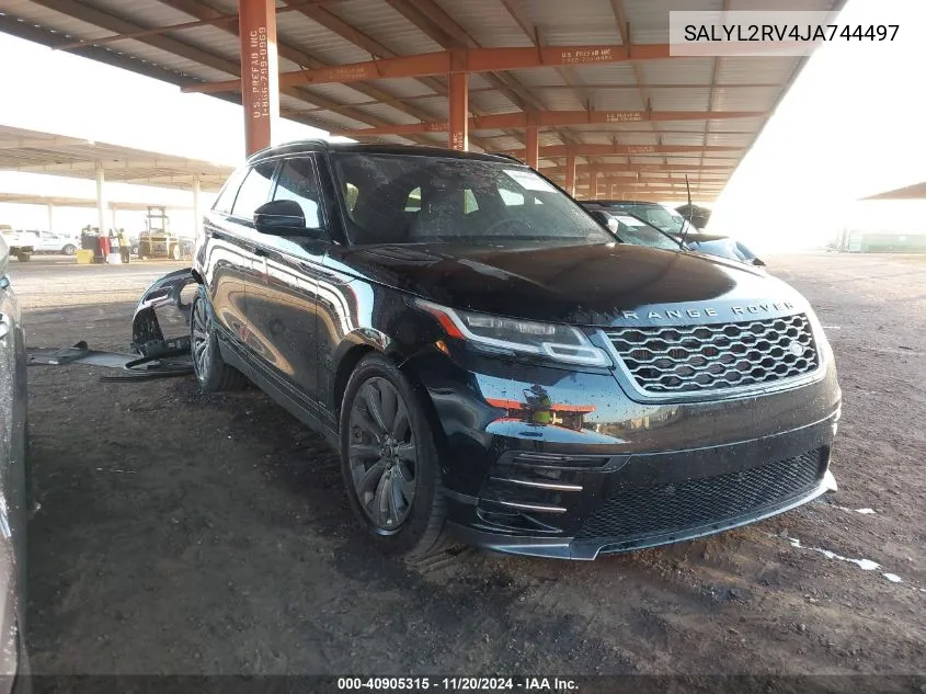 2018 Land Rover Range Rover Velar P380 Se R-Dynamic VIN: SALYL2RV4JA744497 Lot: 40905315