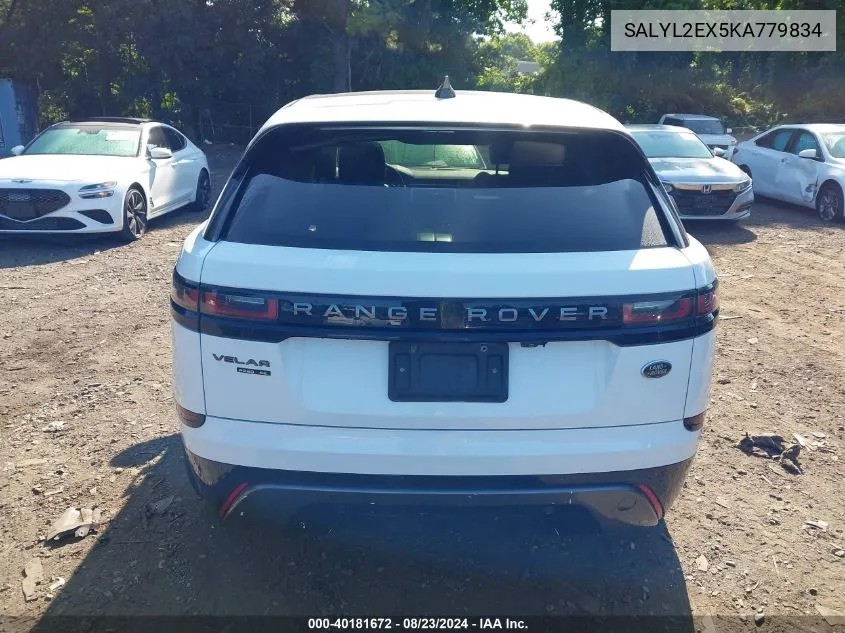 2019 Land Rover Range Rover Velar P250 R-Dynamic Se VIN: SALYL2EX5KA779834 Lot: 40181672