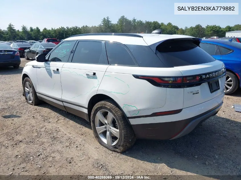 2019 Land Rover Range Rover Velar S VIN: SALYB2EN3KA779882 Lot: 40288069