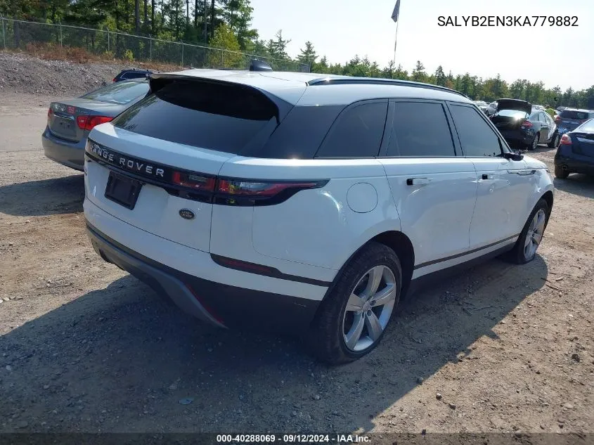 2019 Land Rover Range Rover Velar S VIN: SALYB2EN3KA779882 Lot: 40288069