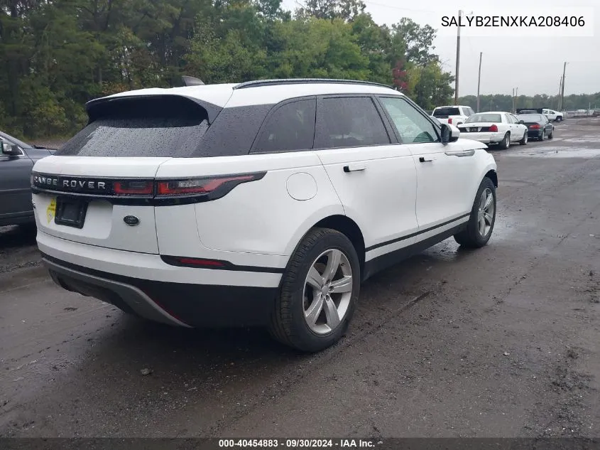 2019 Land Rover Range Rover Velar S VIN: SALYB2ENXKA208406 Lot: 40454883