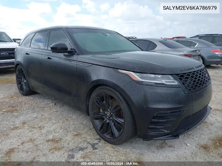 2019 Land Rover Range Rover Velar R-Dynamic Hse VIN: SALYM2EV6KA786979 Lot: 40493558