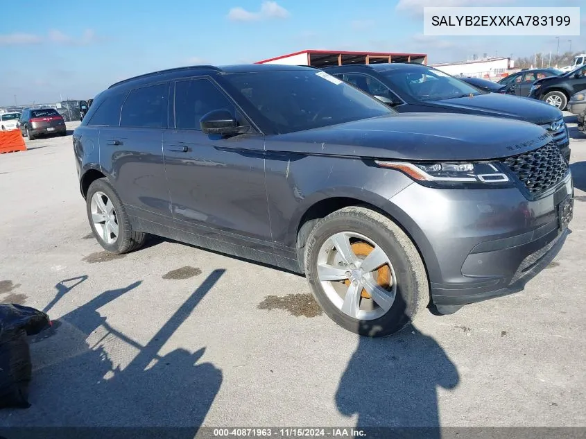 2019 Land Rover Range Rover Velar P250 S VIN: SALYB2EXXKA783199 Lot: 40871963