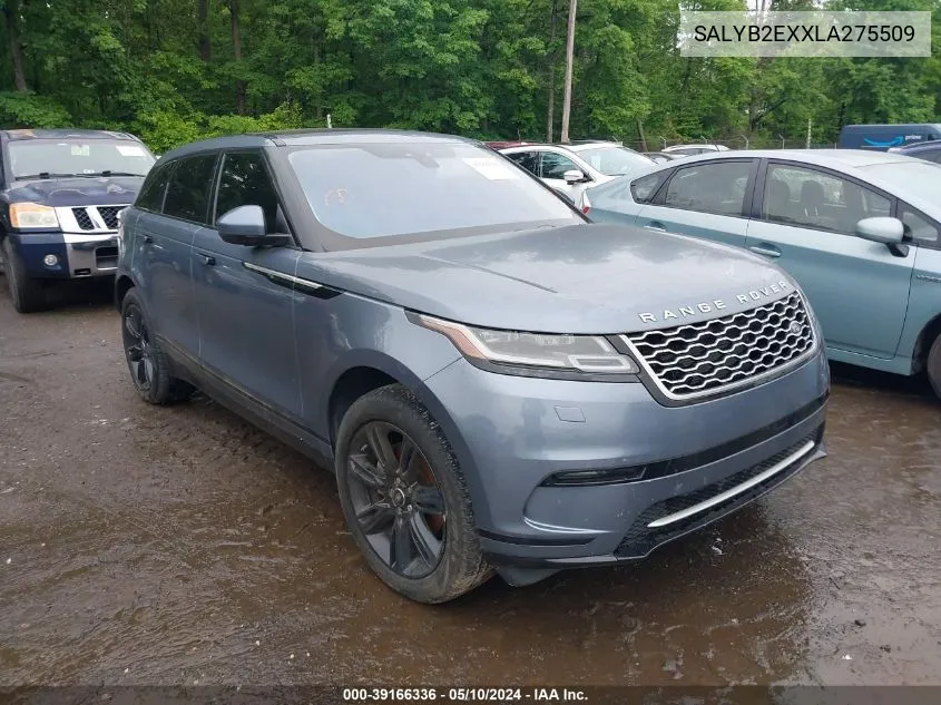 2020 Land Rover Range Rover Velar P250 S VIN: SALYB2EXXLA275509 Lot: 39166336