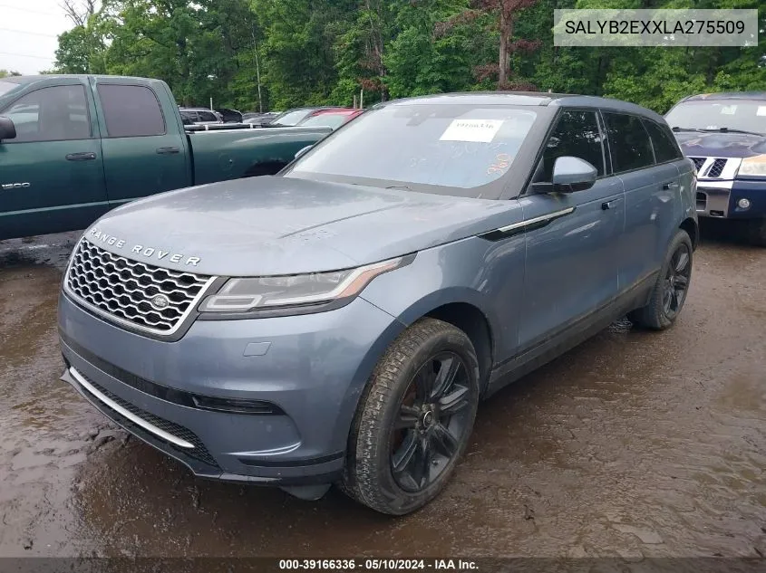 2020 Land Rover Range Rover Velar P250 S VIN: SALYB2EXXLA275509 Lot: 39166336