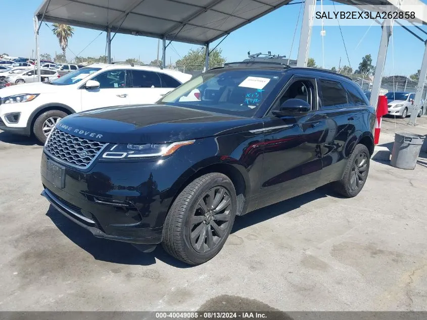 2020 Land Rover Range Rover Velar P250 S VIN: SALYB2EX3LA262858 Lot: 40049085