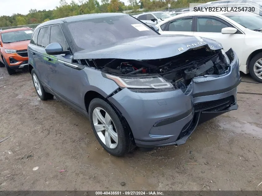 2020 Land Rover Range Rover Velar P250 S VIN: SALYB2EX3LA254730 Lot: 40438551