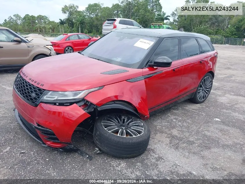 2020 Land Rover Range Rover Velar P250 R-Dynamic S VIN: SALYK2EX5LA243244 Lot: 40446354