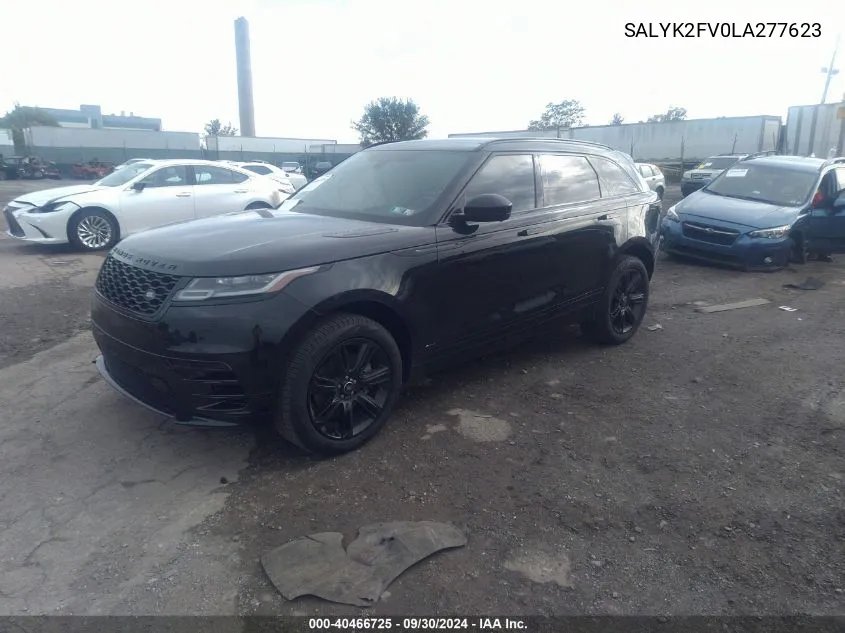 2020 Land Rover Range Rover Velar P340 R-Dynamic S VIN: SALYK2FV0LA277623 Lot: 40466725