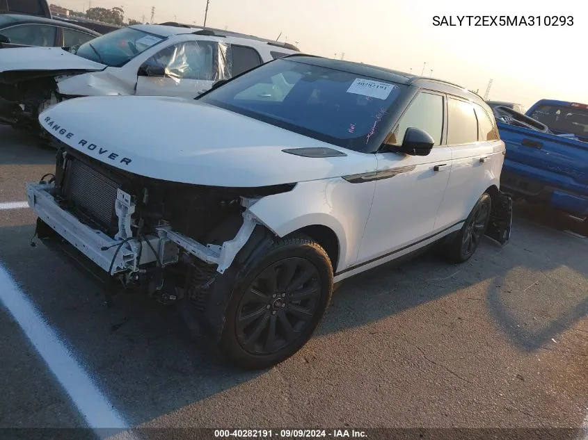 2021 Land Rover Range Rover Velar P250 R-Dynamic S VIN: SALYT2EX5MA310293 Lot: 40282191