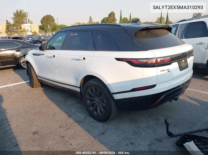 2021 Land Rover Range Rover Velar P250 R-Dynamic S VIN: SALYT2EX5MA310293 Lot: 40282191