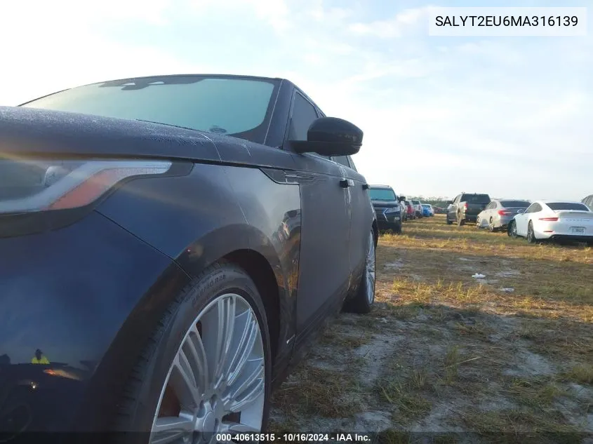 2021 Land Rover Range Rover Velar P340 R-Dynamic S VIN: SALYT2EU6MA316139 Lot: 40613515