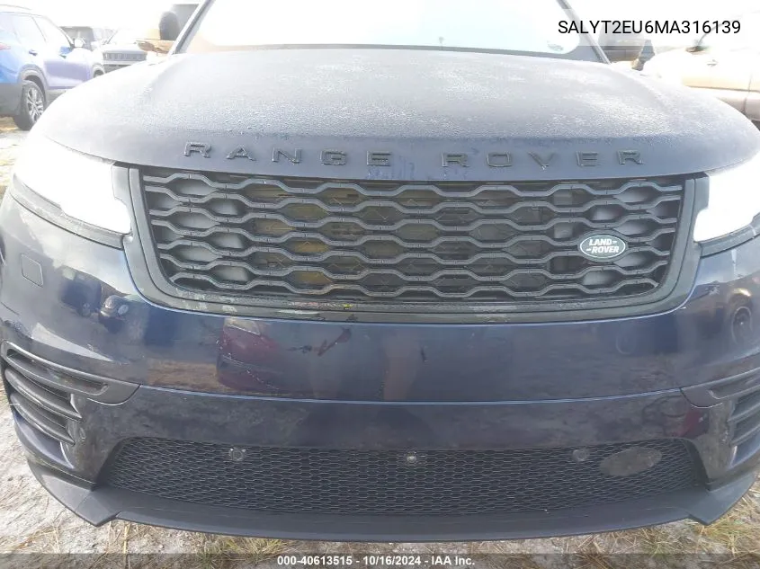 2021 Land Rover Range Rover Velar P340 R-Dynamic S VIN: SALYT2EU6MA316139 Lot: 40613515