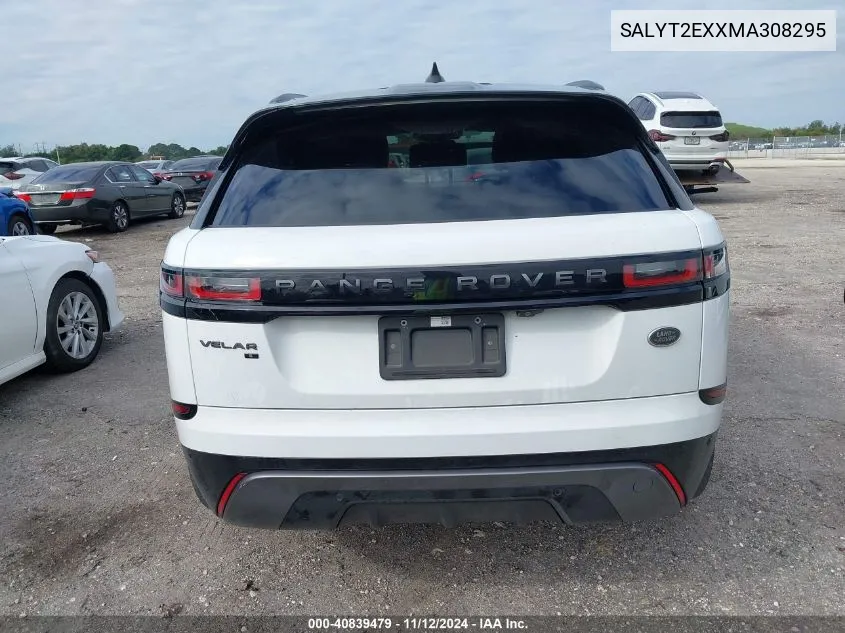 2021 Land Rover Range Rover Velar P250 R-Dynamic S VIN: SALYT2EXXMA308295 Lot: 40839479