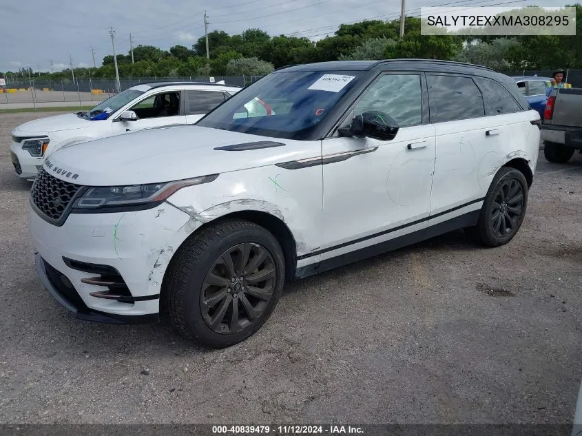 2021 Land Rover Range Rover Velar P250 R-Dynamic S VIN: SALYT2EXXMA308295 Lot: 40839479