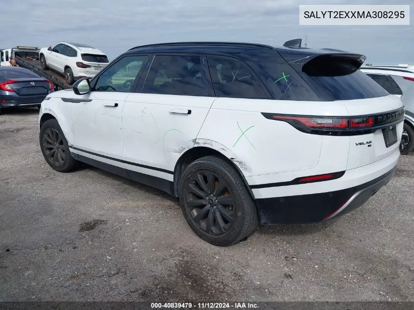 2021 Land Rover Range Rover Velar P250 R-Dynamic S VIN: SALYT2EXXMA308295 Lot: 40839479