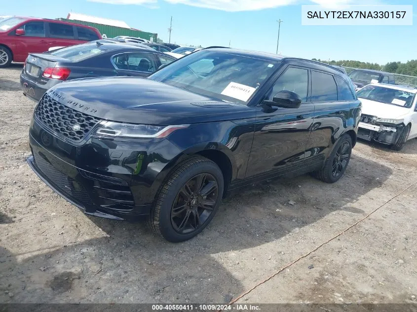 2022 Land Rover Range Rover Velar P250 R-Dynamic S VIN: SALYT2EX7NA330157 Lot: 40550411