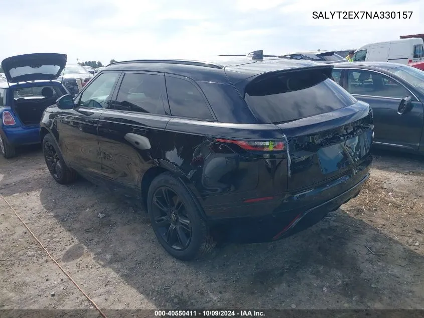 2022 Land Rover Range Rover Velar P250 R-Dynamic S VIN: SALYT2EX7NA330157 Lot: 40550411