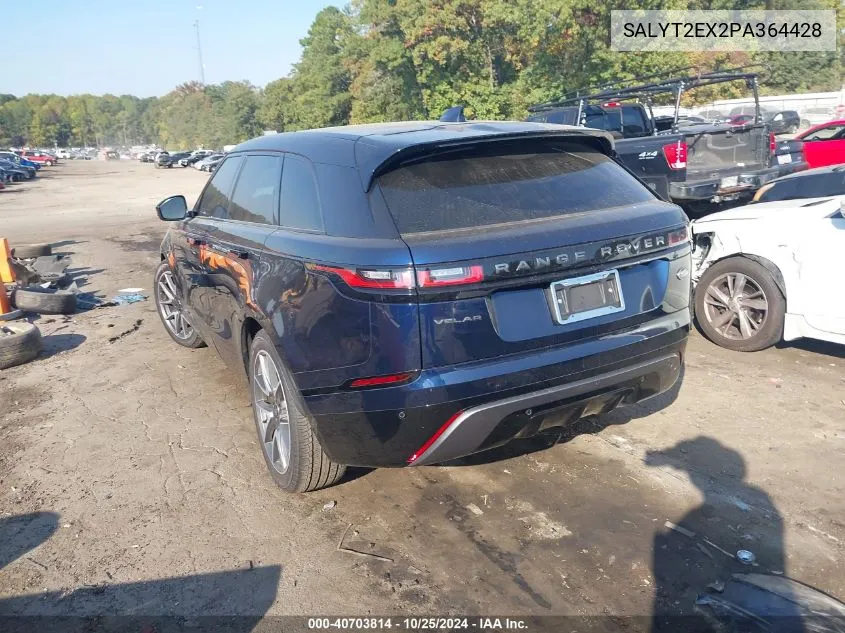 2023 Land Rover Range Rover Velar P250 R-Dynamic S VIN: SALYT2EX2PA364428 Lot: 40703814