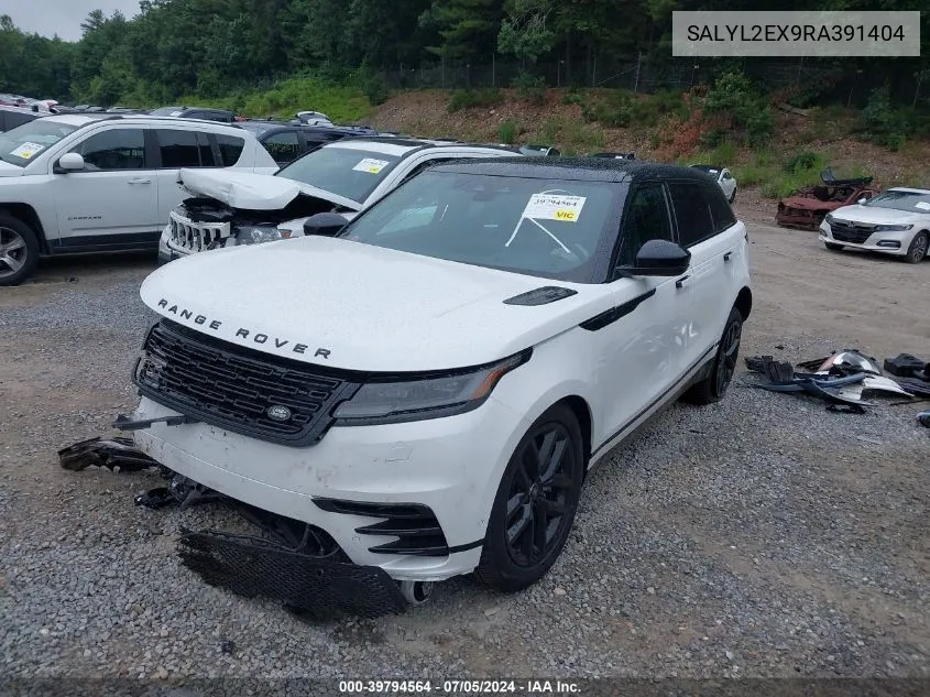 2024 Land Rover Range Rover Velar P250 Dynamic Se VIN: SALYL2EX9RA391404 Lot: 39794564