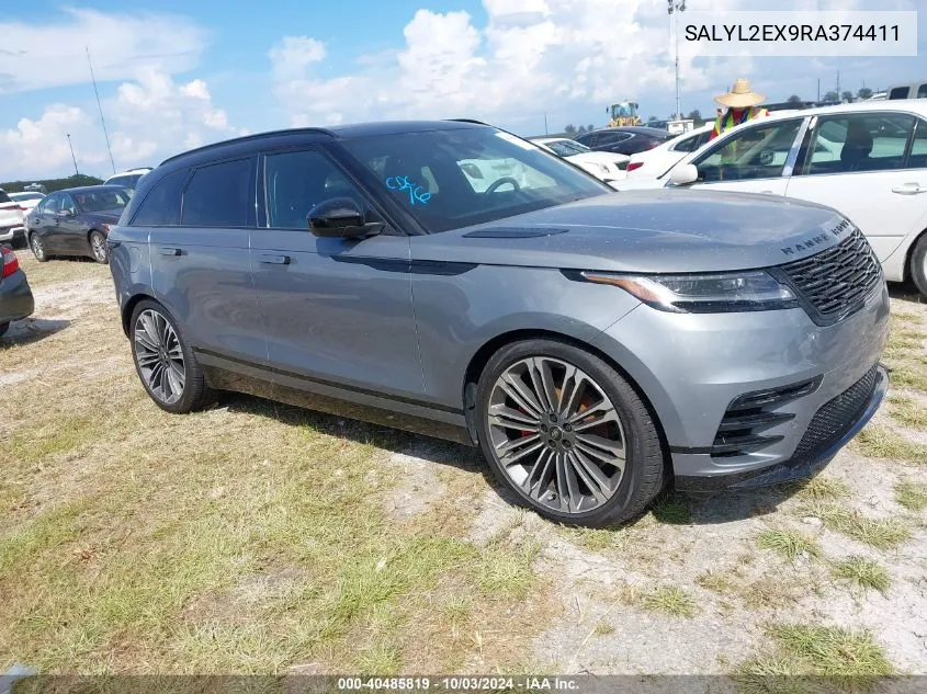 2024 Land Rover Range Rover Velar Dynamic Se VIN: SALYL2EX9RA374411 Lot: 40485819