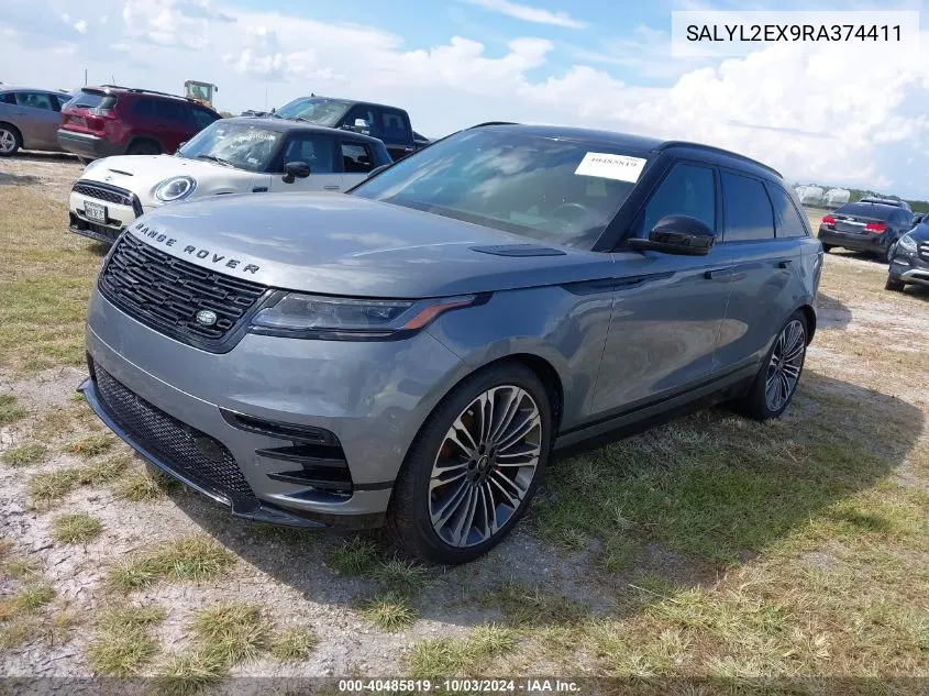 2024 Land Rover Range Rover Velar Dynamic Se VIN: SALYL2EX9RA374411 Lot: 40485819