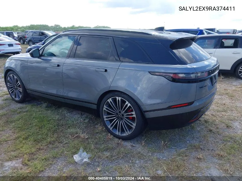 2024 Land Rover Range Rover Velar Dynamic Se VIN: SALYL2EX9RA374411 Lot: 40485819