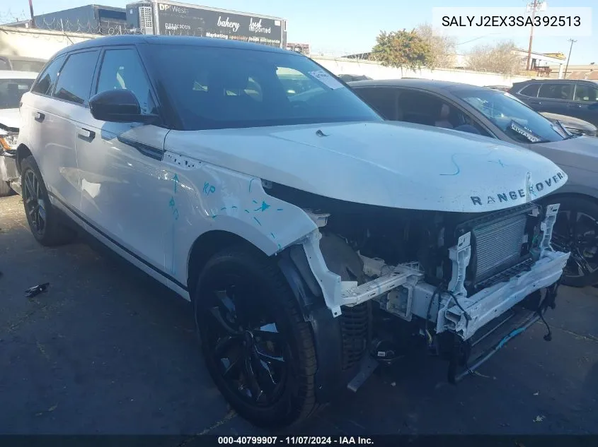 2025 Land Rover Range Rover Velar P250 S VIN: SALYJ2EX3SA392513 Lot: 40799907