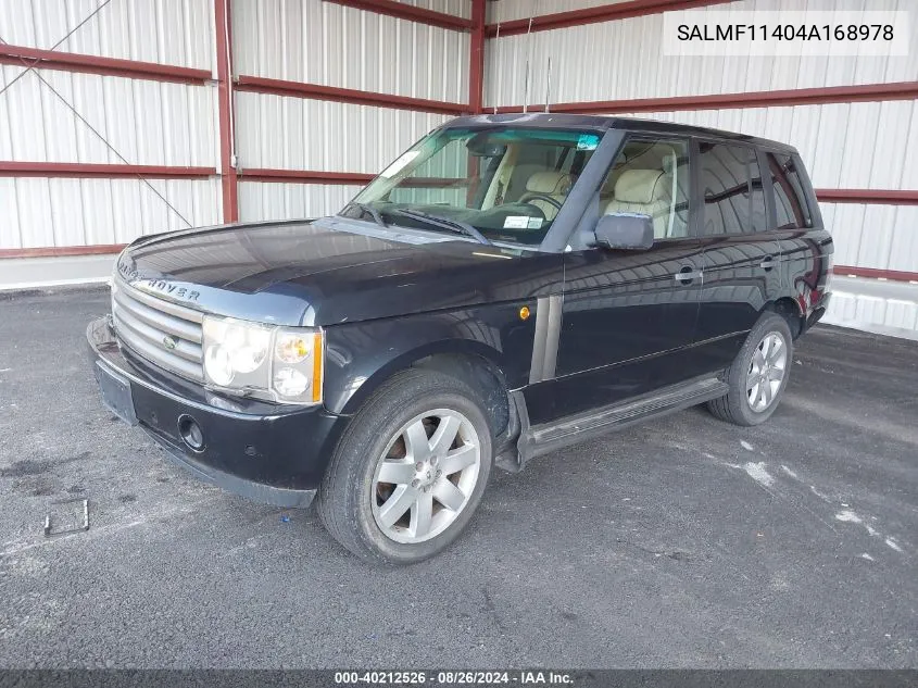 SALMF11404A168978 2004 Land Rover Range Rover Hse