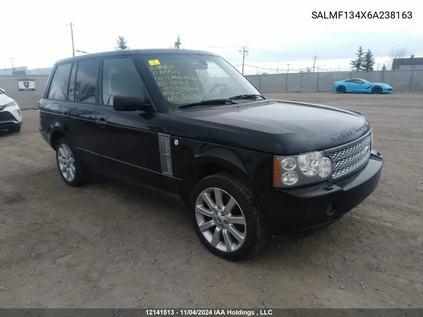 2006 Land Rover Range Rover VIN: SALMF134X6A238163 Lot: 12141513