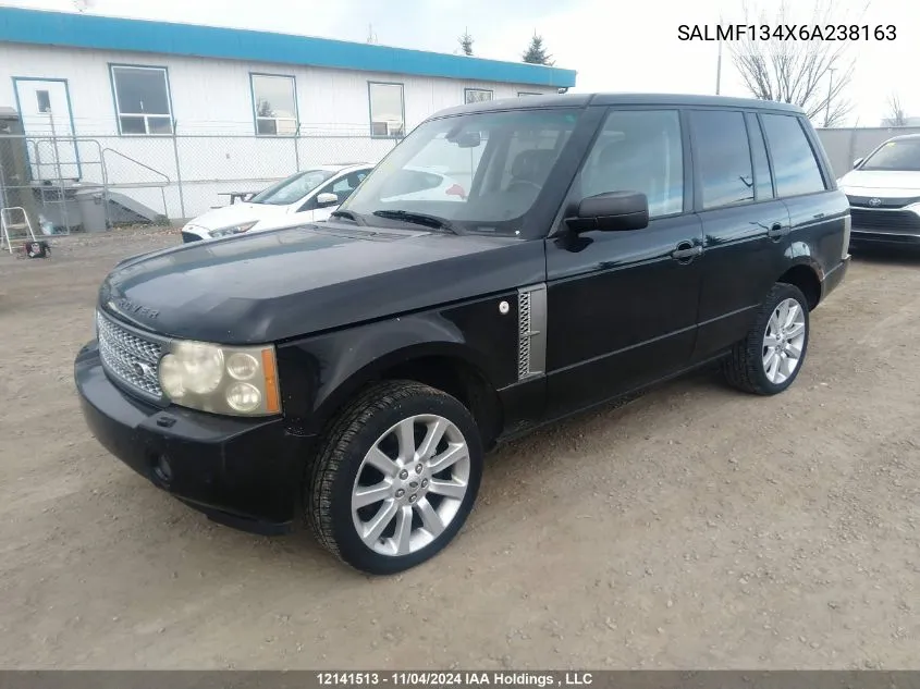 2006 Land Rover Range Rover VIN: SALMF134X6A238163 Lot: 12141513