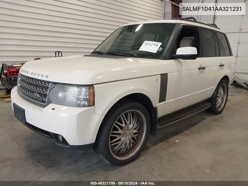 SALMF1D41AA321231 2010 Land Rover Range Rover Hse