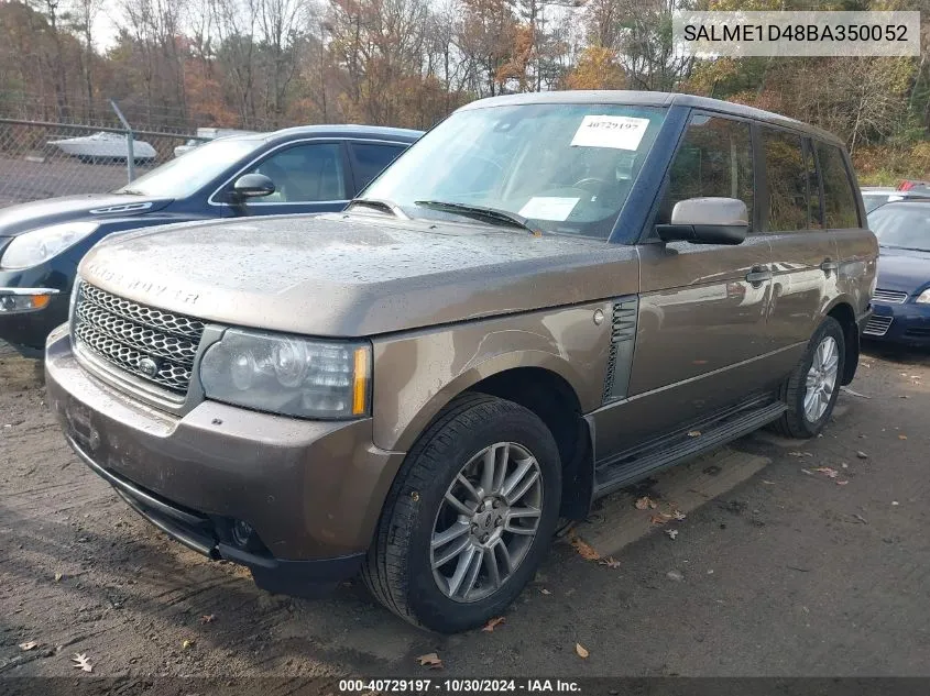 SALME1D48BA350052 2011 Land Rover Range Rover Hse