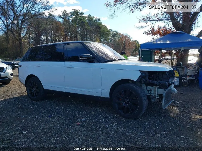 2015 Land Rover Range Rover 5.0L V8 Supercharged Autobiography VIN: SALGV3TF8FA204137 Lot: 40812051