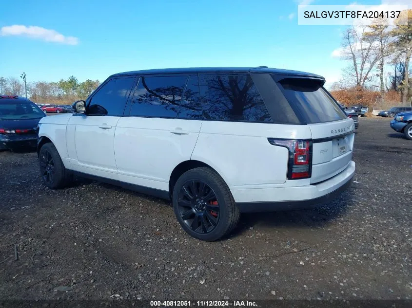 2015 Land Rover Range Rover 5.0L V8 Supercharged Autobiography VIN: SALGV3TF8FA204137 Lot: 40812051