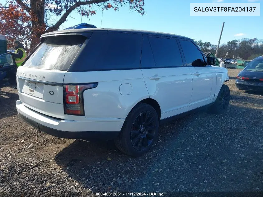 2015 Land Rover Range Rover 5.0L V8 Supercharged Autobiography VIN: SALGV3TF8FA204137 Lot: 40812051