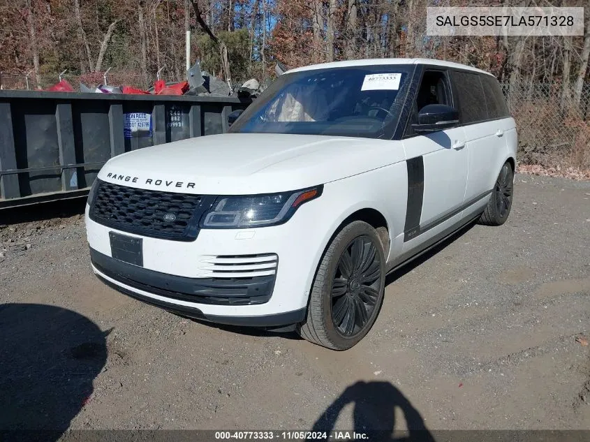 2020 Land Rover Range Rover Supercharged VIN: SALGS5SE7LA571328 Lot: 40773333