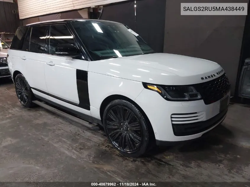 2021 Land Rover Range Rover Hse Westminster Edition VIN: SALGS2RU5MA438449 Lot: 40879962