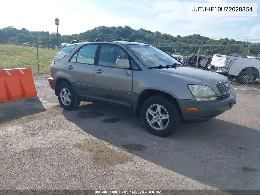 2002 Lexus Rx300-V6 VIN: JJTJHF10U72028354 Lot: 40314867