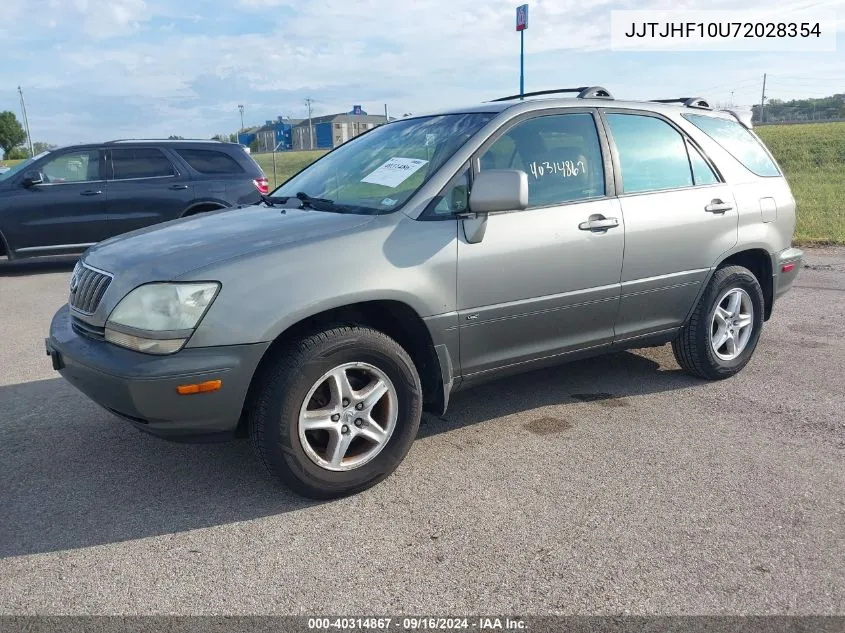 2002 Lexus Rx300-V6 VIN: JJTJHF10U72028354 Lot: 40314867