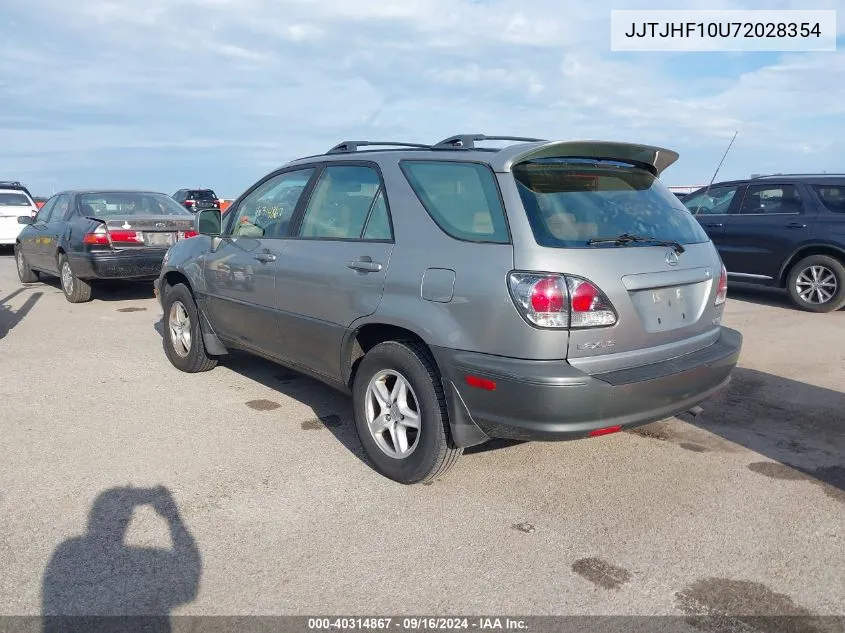 2002 Lexus Rx300-V6 VIN: JJTJHF10U72028354 Lot: 40314867