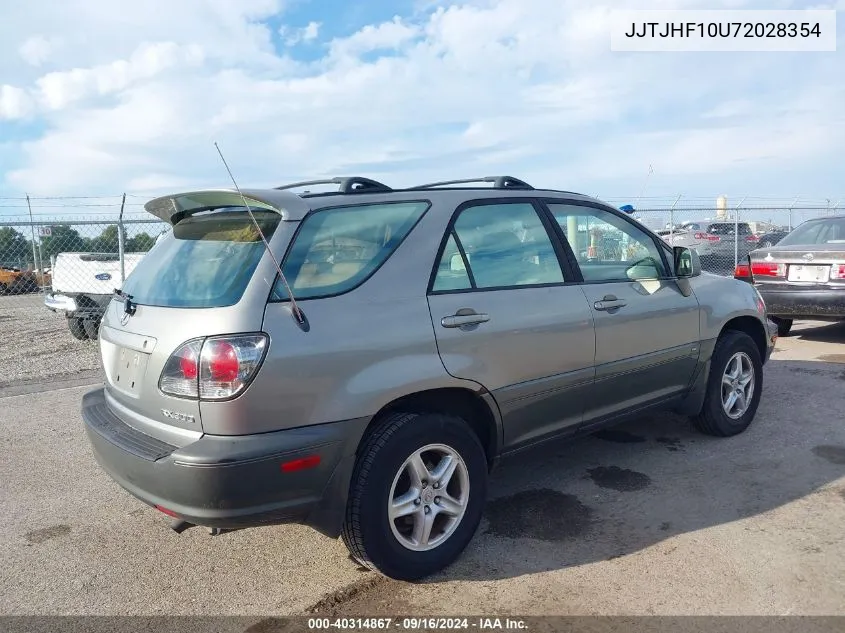 2002 Lexus Rx300-V6 VIN: JJTJHF10U72028354 Lot: 40314867