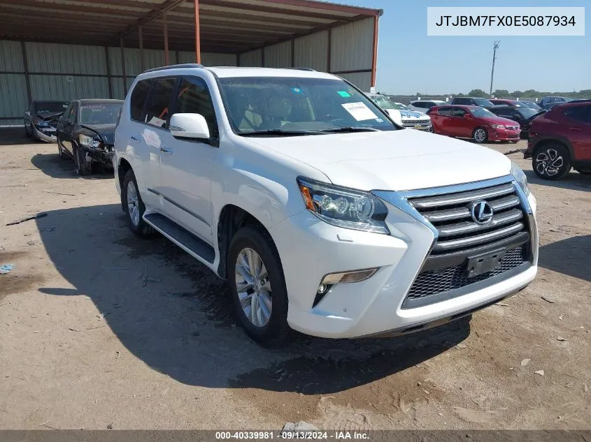 2014 Lexus 460 VIN: JTJBM7FX0E5087934 Lot: 40339981