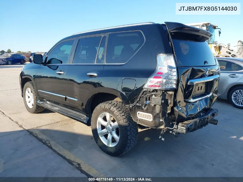 2016 Lexus 460 VIN: JTJBM7FX8G5144030 Lot: 40778149