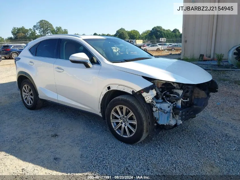 JTJBARBZ2J2154945 2018 Lexus Nx 300