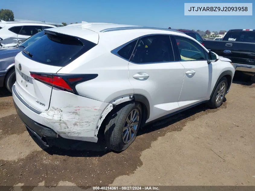 2018 Lexus Nx 300 VIN: JTJYARBZ9J2093958 Lot: 40214361