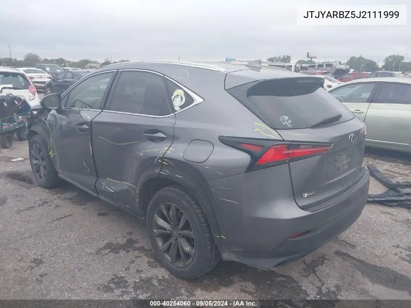 2018 Lexus Nx 300 300/Base/F Sport VIN: JTJYARBZ5J2111999 Lot: 40254060