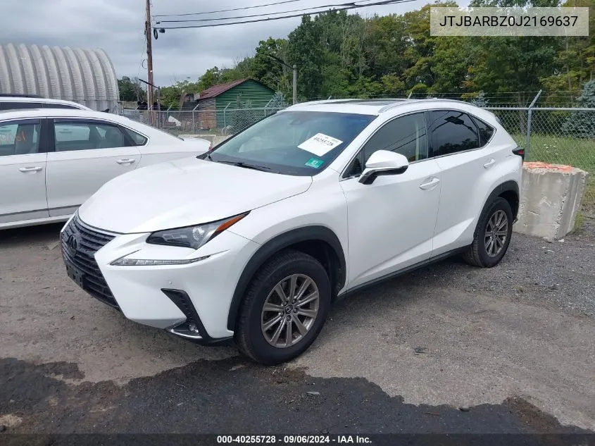 2018 Lexus Nx 300 VIN: JTJBARBZ0J2169637 Lot: 40255728