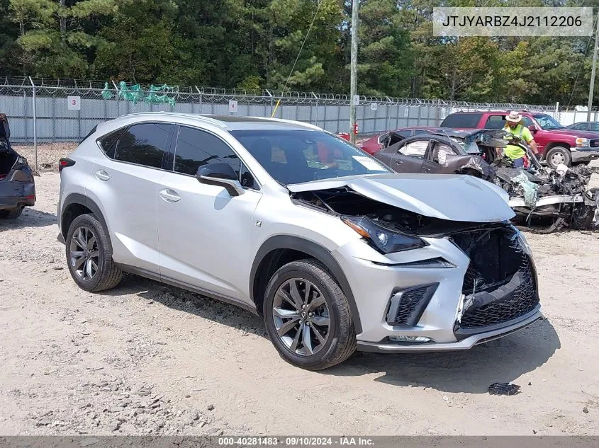 JTJYARBZ4J2112206 2018 Lexus Nx 300 F Sport