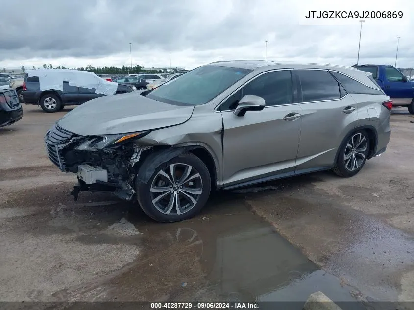 2018 Lexus Rx 350L Premium VIN: JTJGZKCA9J2006869 Lot: 40287729